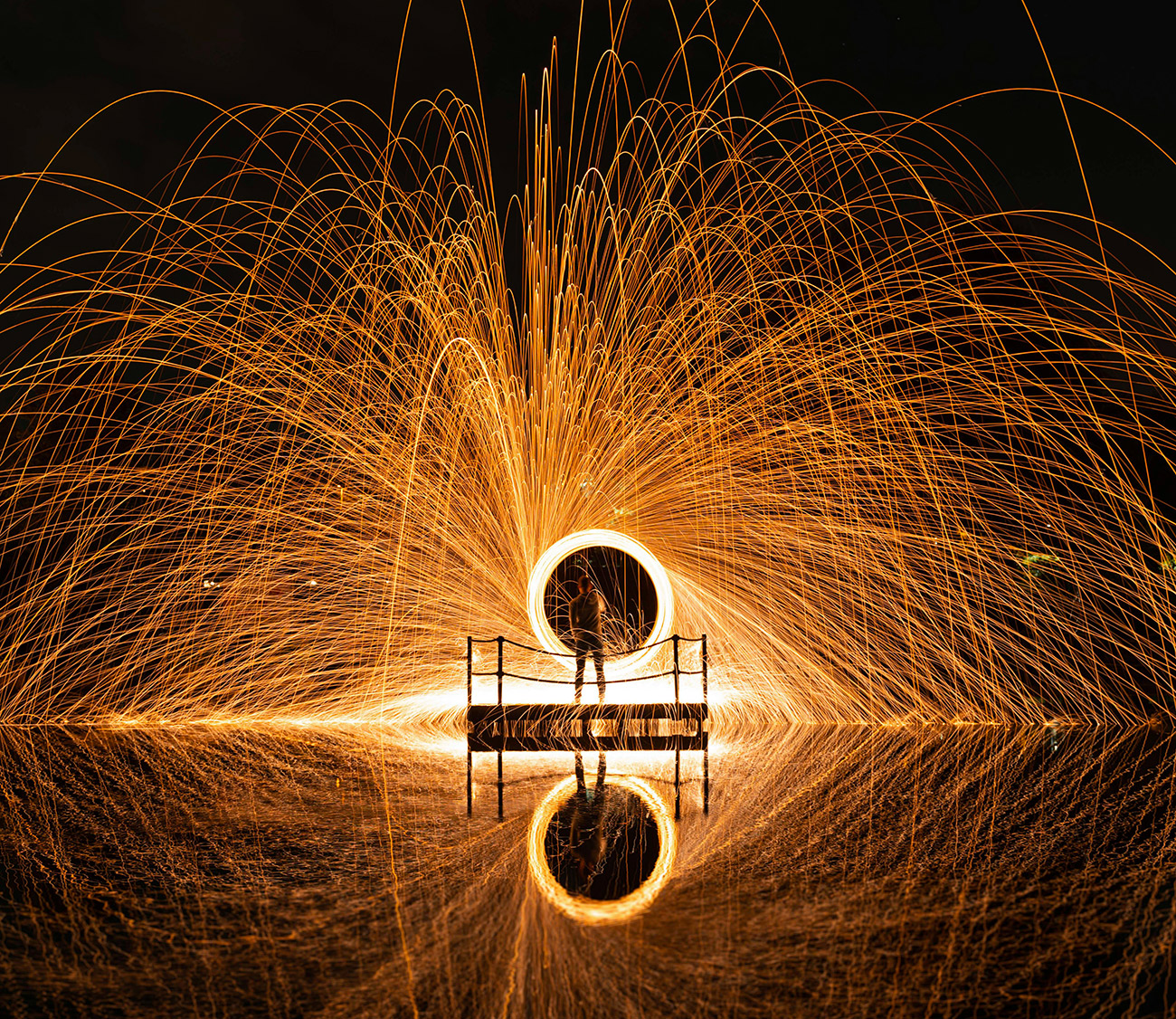 AI Brain Concept — Intricate glowing neural network core with floating data particles